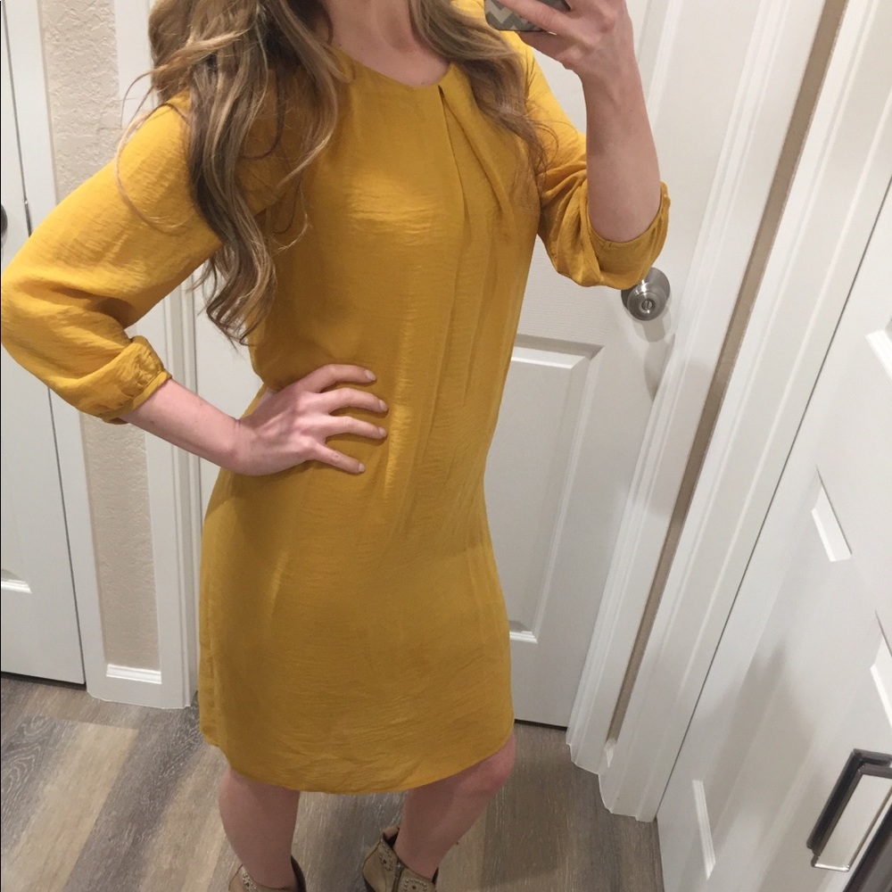 H&M Gauze Dress With 3/4 Length Arms Size 2